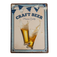 Табличка металлическая 30х40 см «Craft Beer» DE-3040-CB