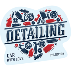 Стикер «Detailing. Car with love» LERATON