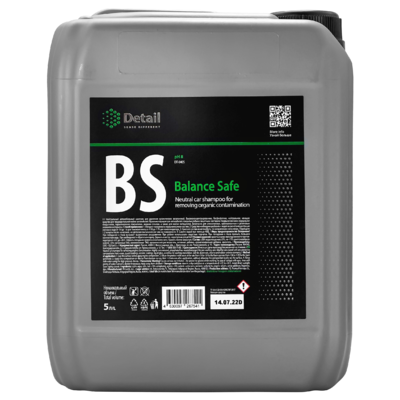 Detail Нейтральный бесконтактный шампунь для удаления органических загрязнений BS (Balance Safe) 5л DT-0405