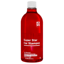 FIREBALL Шампунь для ручной мойки папайя-манго (красный) Super Star Shampoo 1:500 PH7 1л FB-SSRE-1000