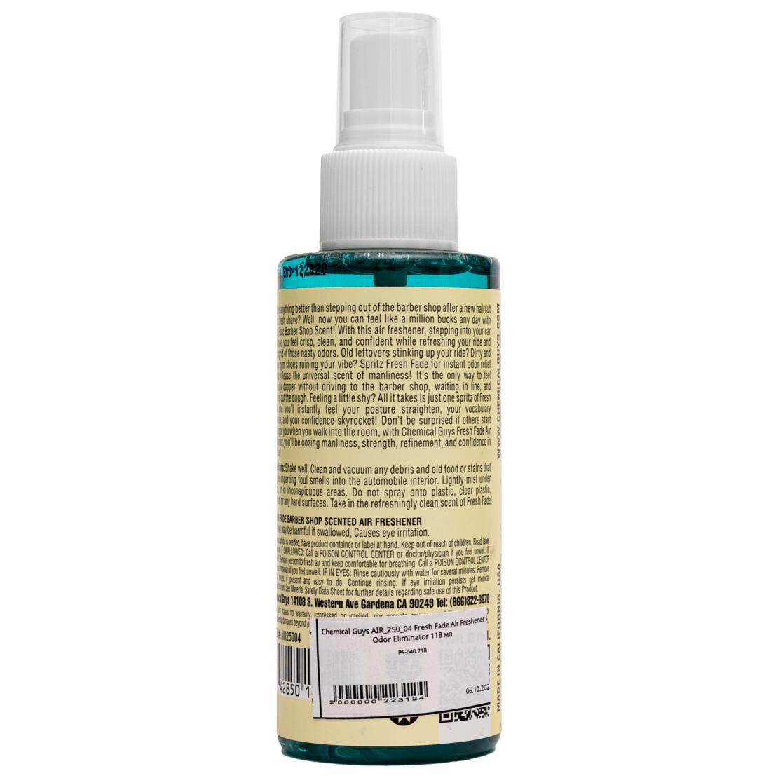 Chemical Guys Освежитель воздуха (лосьон после бритья) Fresh Fade Air Freshener & Odor