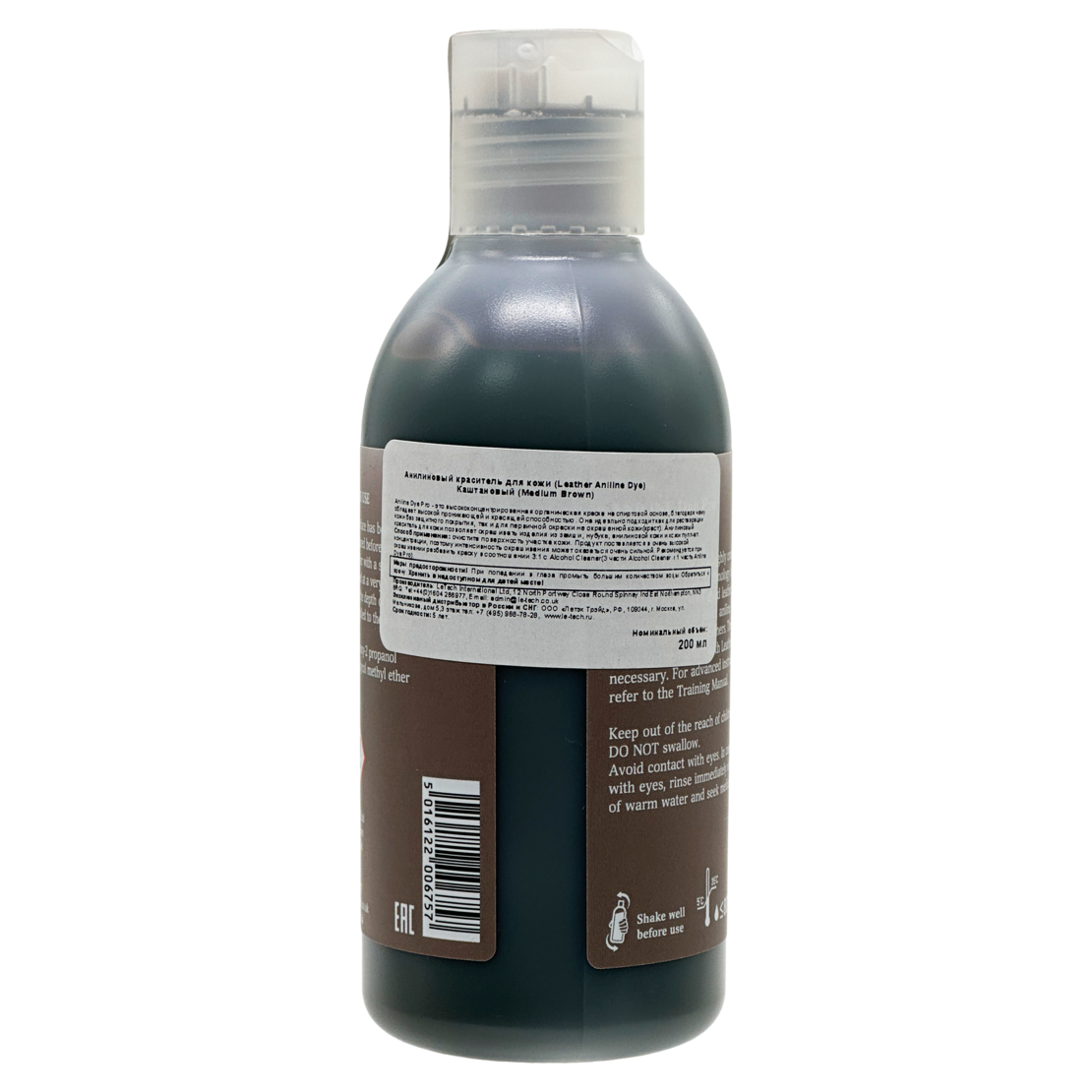 LeTech Анилиновый краситель для кожи (Aniline Dye Pro) Medium Brown ...