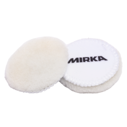 Диск полировальный из натуральной овчины белый MIRKA 77мм/3', липучка 7990080111