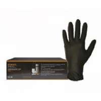 JETAPRO Перчатки нитриловые, черные, XL 100шт