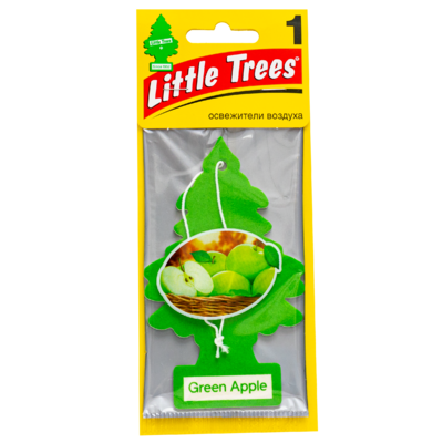 Little Trees Ароматизатор Большая ёлочка «Зелёное яблоко» (Green Apple)