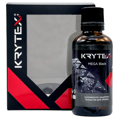 KRYTEX Защитный состав для резины и пластика MEGA Black 50мл K004B