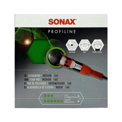 Sonax Средний полировочный круг (зелёный) 160мм 493000