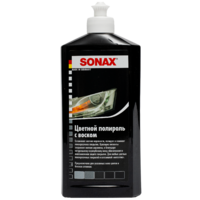 Sonax Цветной полироль с воском (чёрный) Nano Pro Polish & Wax Color  500мл 296100