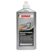 Sonax Цветной полироль с воском (серебристый/серый) Nano Pro Polish & Wax Color  500мл 296300