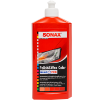 Sonax Цветной полироль с воском (красный) Nano Pro Polish & Wax Color 500мл 296400