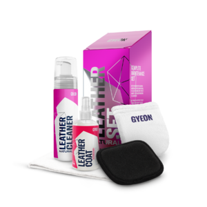 GYEON Мягкий очиститель для кожаных изделий, набор QM LeatherSet Natural 200мл GYQ274