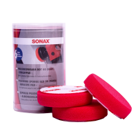 Sonax Твёрдый полировочный круг (красный) (6 шт) Polishing Sponge Red 80мм 493700