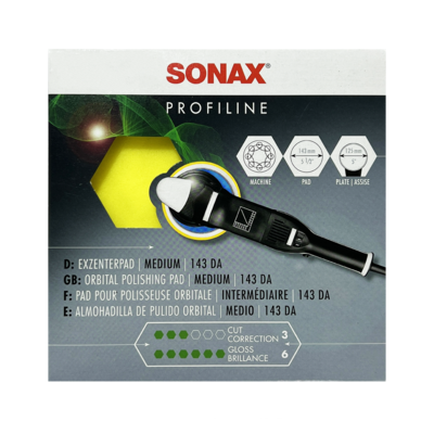 Sonax Мягкий полировочный круг (жёлтый) для эксцентриков 143мм 493341