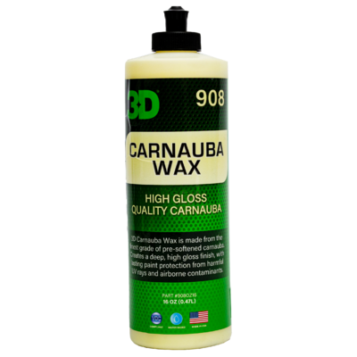 3D Карнаубский воск для глянца, блеска и защиты ЛКП Carnauba Wax 0,48л 908OZ16