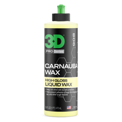 3D Карнаубский воск для глянца, блеска и защиты ЛКП Carnauba Wax 480 мл 908OZ16