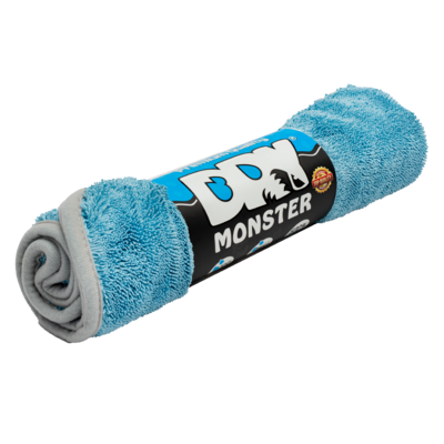 Dry Monster Синяя микрофибра для сушки с оверлоком 560gsm 55x75см TDT5575BL