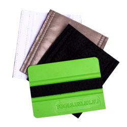 Uzlex EASY STICK ракель простой мягкий зеленый 4 с 3 двойными насадками 21910080