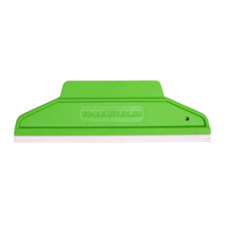Uzlex Ракель RUBBER мягкий зеленый, форма 2 в 1, со съемной ПВХ вставкой, 195 x 60 мм 21911002