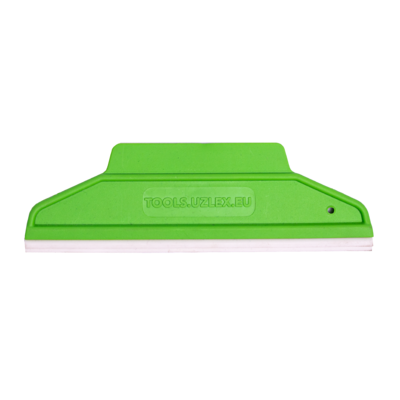 Uzlex Ракель RUBBER мягкий зеленый, форма 2 в 1, со съемной ПВХ вставкой, 195 x 60 мм 21911002