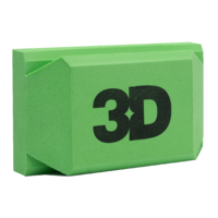 3D Брусок для работы с шлифовальной бумагой Hand block hook system 70x115мм K-1024