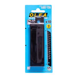 Лезвие OLFA сегментированные BLACK MAX, 9х80х0,38мм, 13 сегментов, 10шт OL-ABB-10B