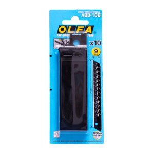Лезвие OLFA сегментированные BLACK MAX, 9х80х0,38мм, 13 сегментов, 10шт OL-ABB-10B