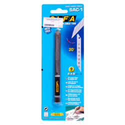 Нож OLFA для графических работ, корпус из нержавеющей стали, 9мм OL-SAC-1