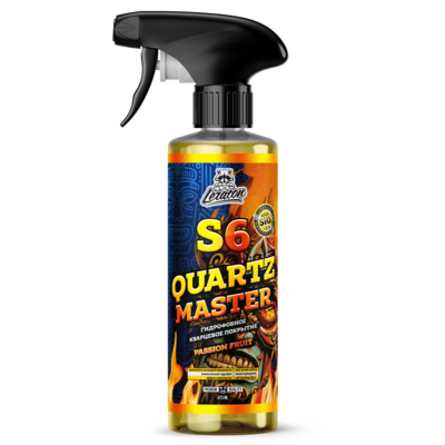 Кварцевый состав для быстрого блеска и гидрофоба LERATON S6 PASSION FRUIT 473 мл