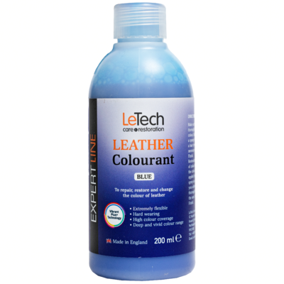LeTech Краска для кожи (Leather Colourant) Blue Expert Line 200мл
