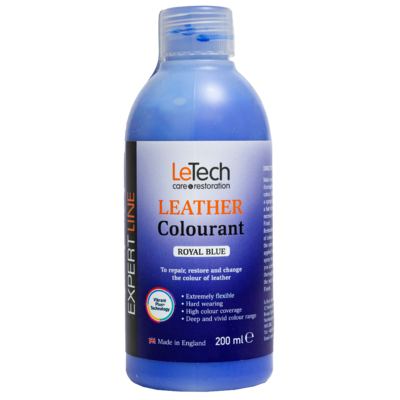 LeTech Краска для кожи (Leather Colourant) Royal Blue Expert Line 200мл