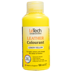 LeTech Краска для кожи (Leather Colourant) Lemon Yellow Expert Line 100мл