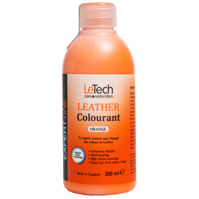 LeTech Краска для кожи (Leather Colourant) Orange Expert Line 200мл