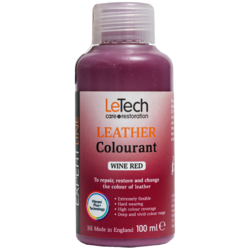 LeTech Краска для кожи (Leather Colourant) Wine Red Expert Line 100мл