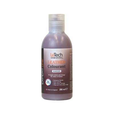 LeTech Краска для кожи (Leather Colourant) Maroon Expert Line 200 мл
