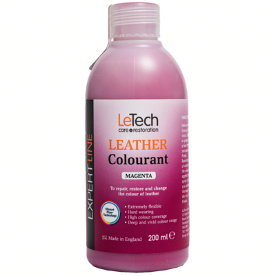 LeTech Краска для кожи (Leather Colourant) Magenta Expert Line 200мл