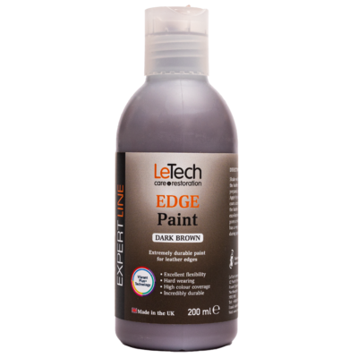 LeTech Краска для уреза кожи (Edge Paint) Dark Brown Expert Line 200мл
