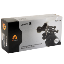 JETA PRO Нитриловые перчатки черные одноразовые размер L 100 шт JSN909