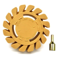 A302 Диск зубчатый для снятия скотча с адаптером под дрель 100x25мм 32240