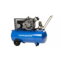NORDBERG Компрессор 2-х поршн. ременной чугунная головка 220 В ресив. 100л 320 л/мин NCE100/360