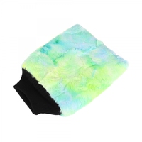 PURESTAR Color-Pop wash mitt (20x25cm) плюшевая мягкая рукавица для мойки, зеленая PS-M-007-GRN