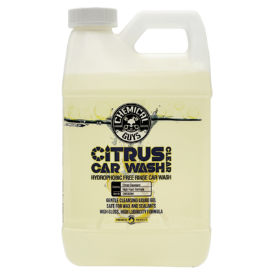 Chemical Guys Шампунь для ручной мойки с обезжиривающим эффектом Citrus Wash Clear 1,89л CWS_303_64