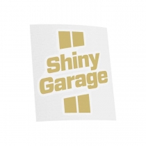 Shiny Garage Наклейка, вырезанная, цв. золотой, 7x8 см