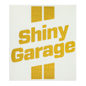 Shiny Garage Наклейка, вырезанная, цв. золотой, 7x8 см