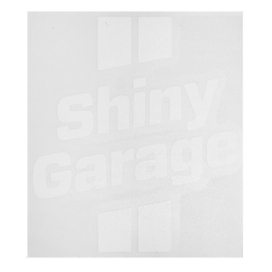 Shiny Garage Наклейка, вырезанная, цв. белый, 7x8 см