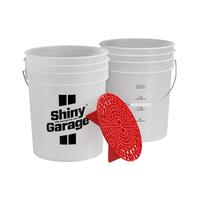 Shiny Garage Ведро с грязеуловителем, цв. красный