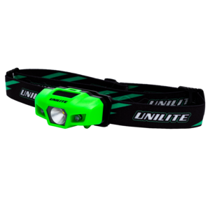 UNILITE SPORT-H1 - Спортивный налобный фонарь (зеленый корпус), 175 Lm, 1xAA, IPX6