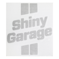 Shiny Garage Наклейка, вырезанная, цв. серебряный, 7x8 см
