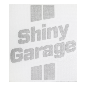 Shiny Garage Наклейка, вырезанная, цв. серебряный, 7x8 см