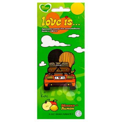 Air Spice Ароматизатор подвесной LOVE IS... - Яблоко-лимон LI K 0010