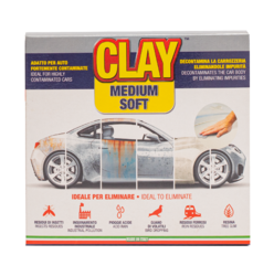 MA-FRA Глина grey средней мягкости для подготовки поверхности автомобиля к полировке  CLAY MEDIUM SOFT 200 г H0173